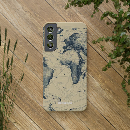 Vintage World Map | Biodegradable Phone Case