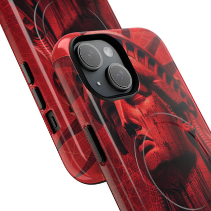 Zen Red Liberty Vision iPhone 15 | Tough+ Phone Case