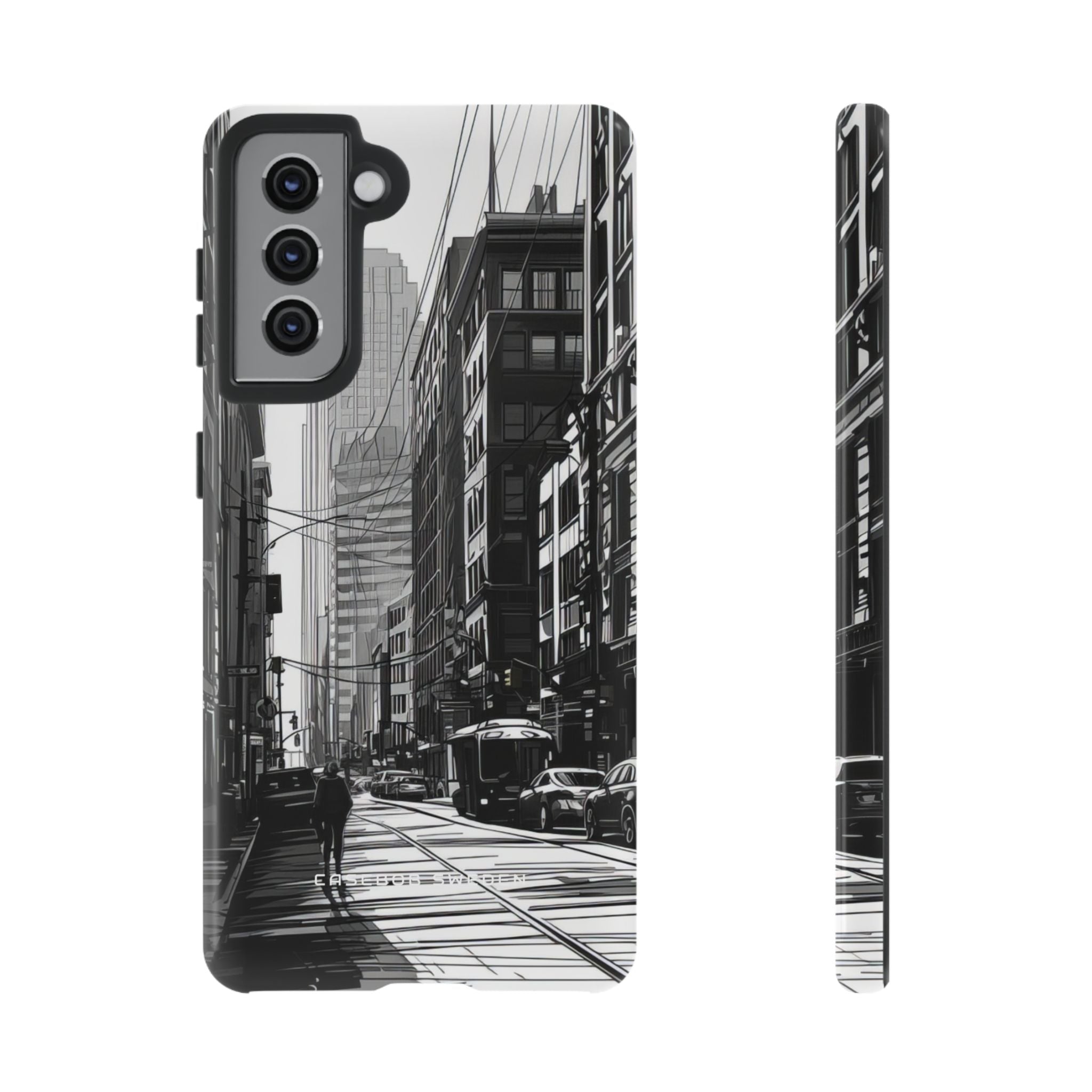 Urban Cityscape Line Perspective  Samsung S21 - Tough Phone Case