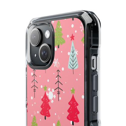 Festive Trees Dance iPhone Case - Impact