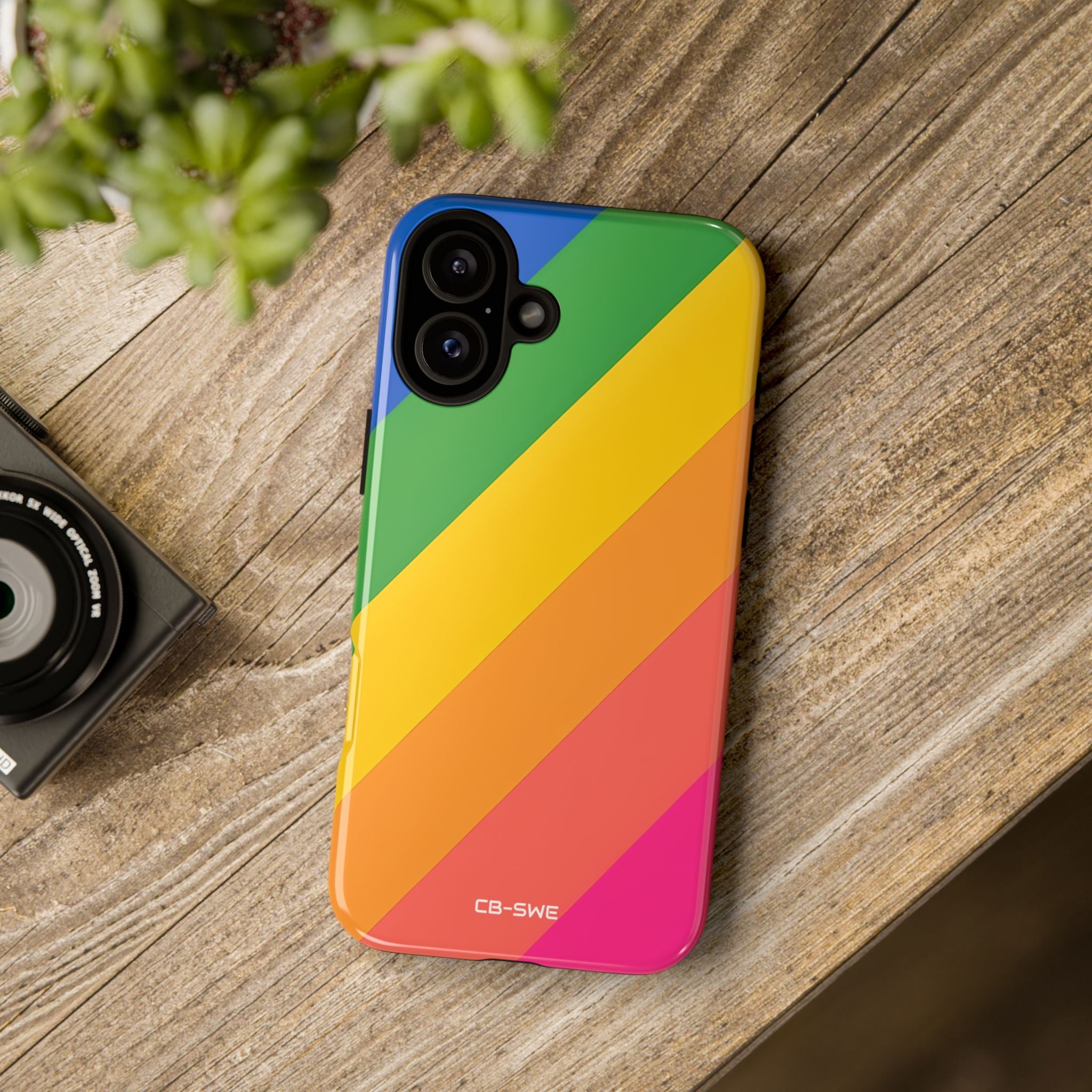 Vibrant Geometric Spectrum - iPhone Case