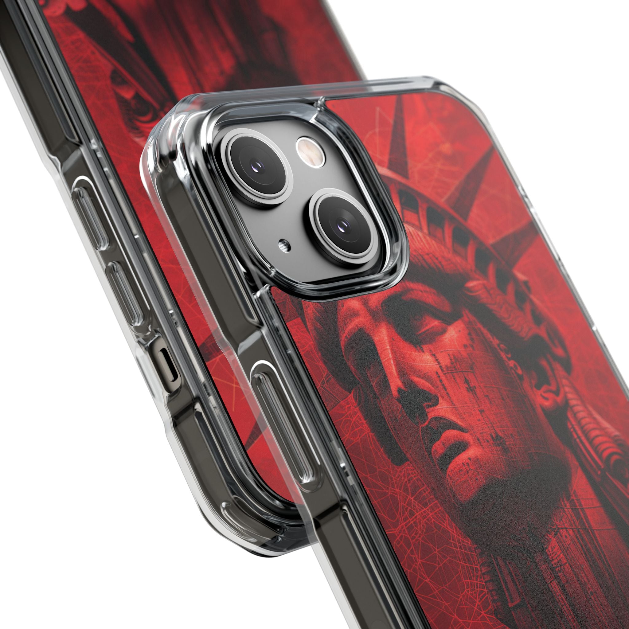 Zen Red Liberty Vision iPhone 14 - Clear Impact Phone Case