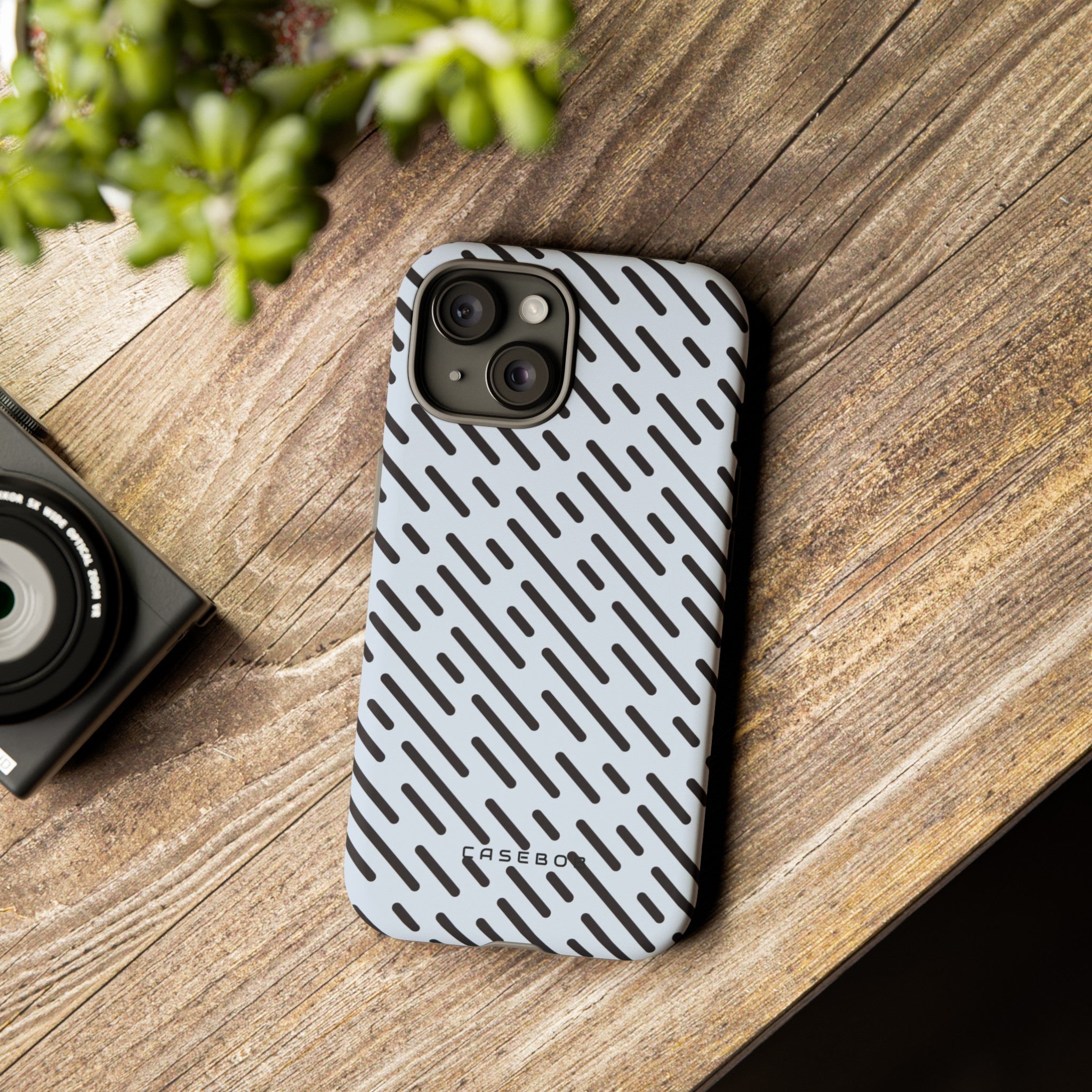 Monochrome Dash - Protective Phone Case