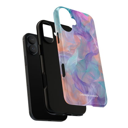 Dreamy Teal Flow - Tough iPhone 16 Phone Case