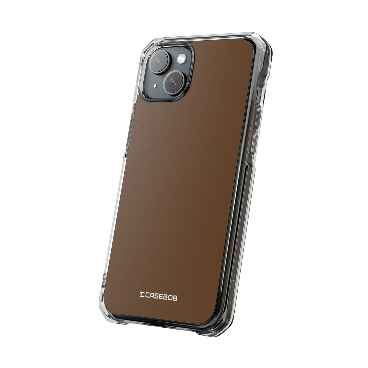 Dark Brown | Phone Case for iPhone (Clear Impact Case - Magnetic)