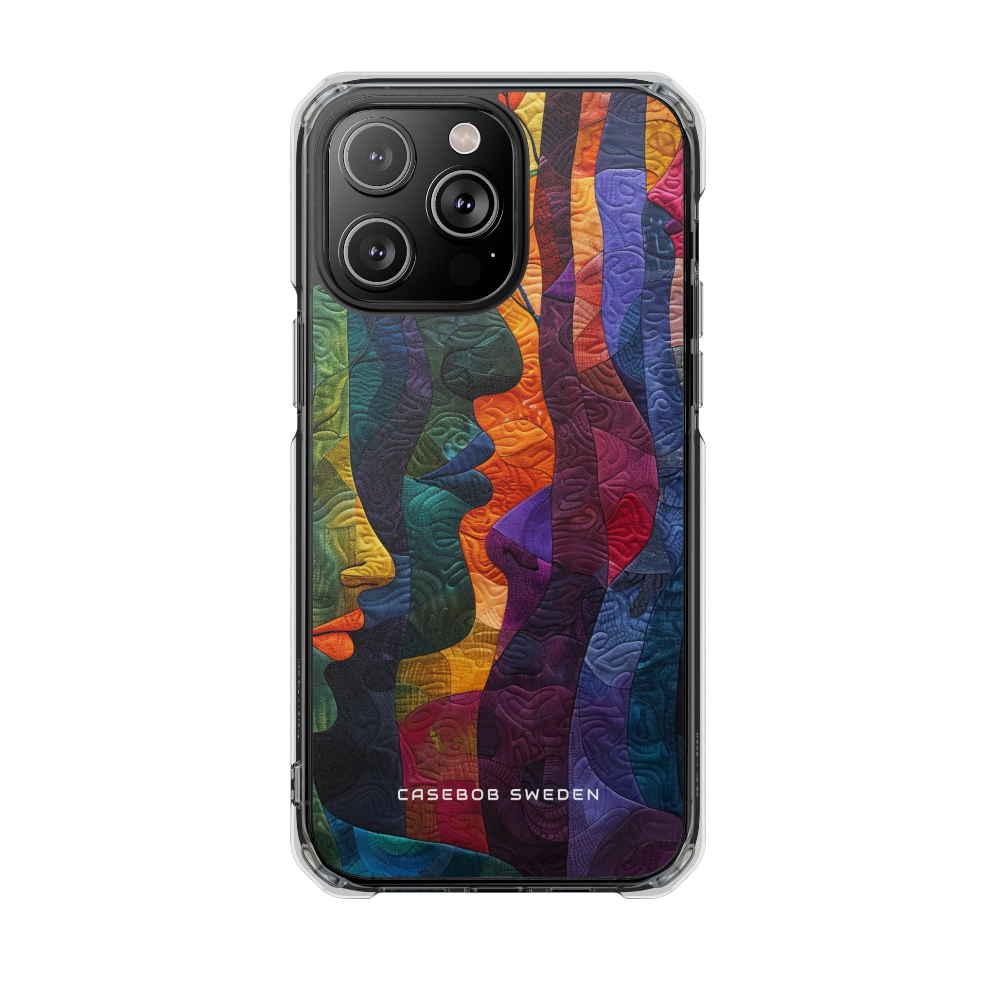 Harmonized Faces and Nature Fusion iPhone 14 - Clear Impact Phone Case