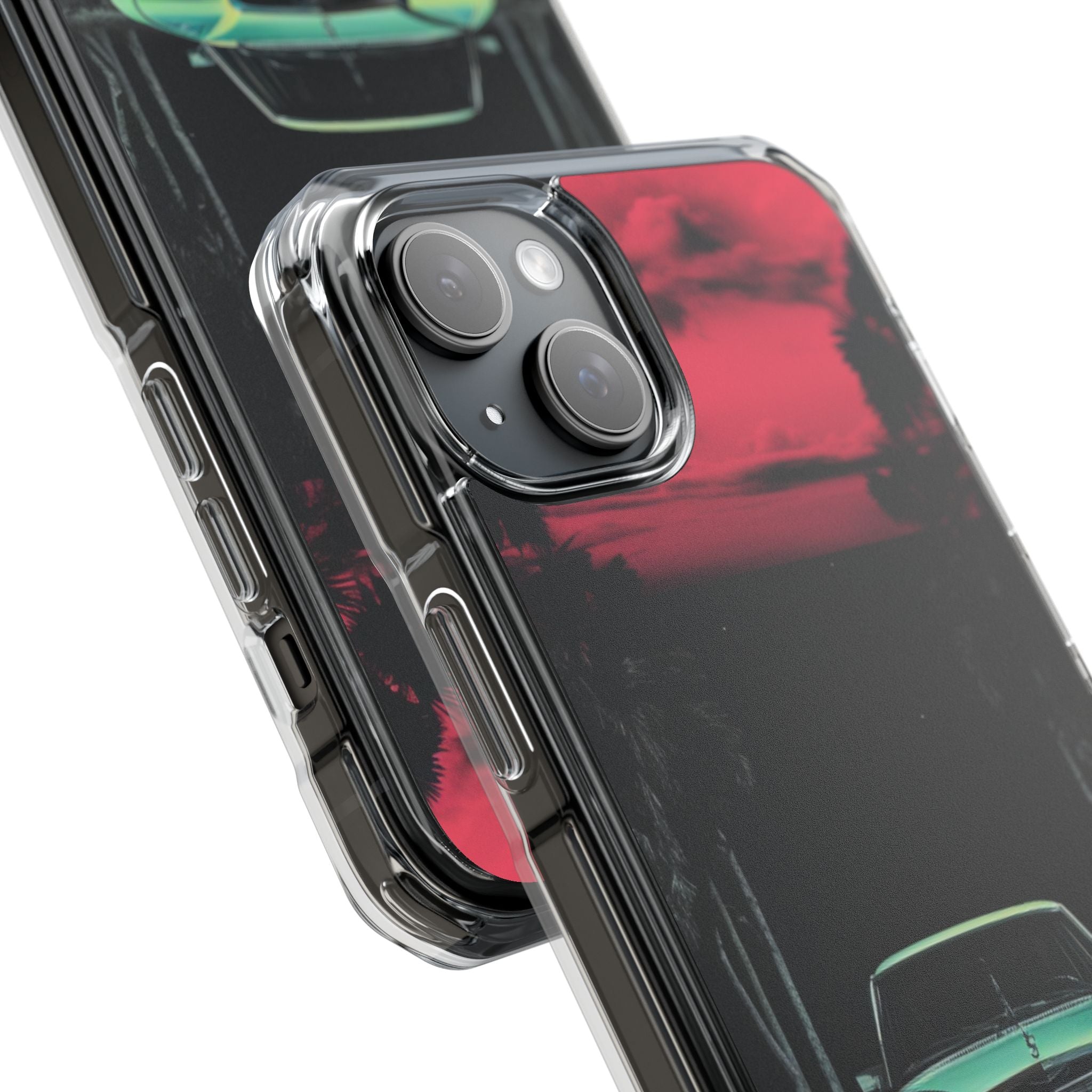 Retro Futuristic Nightscape iPhone Case - Impact