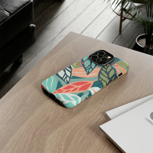 Mixed Tropical Leaf - Protective Phone Case