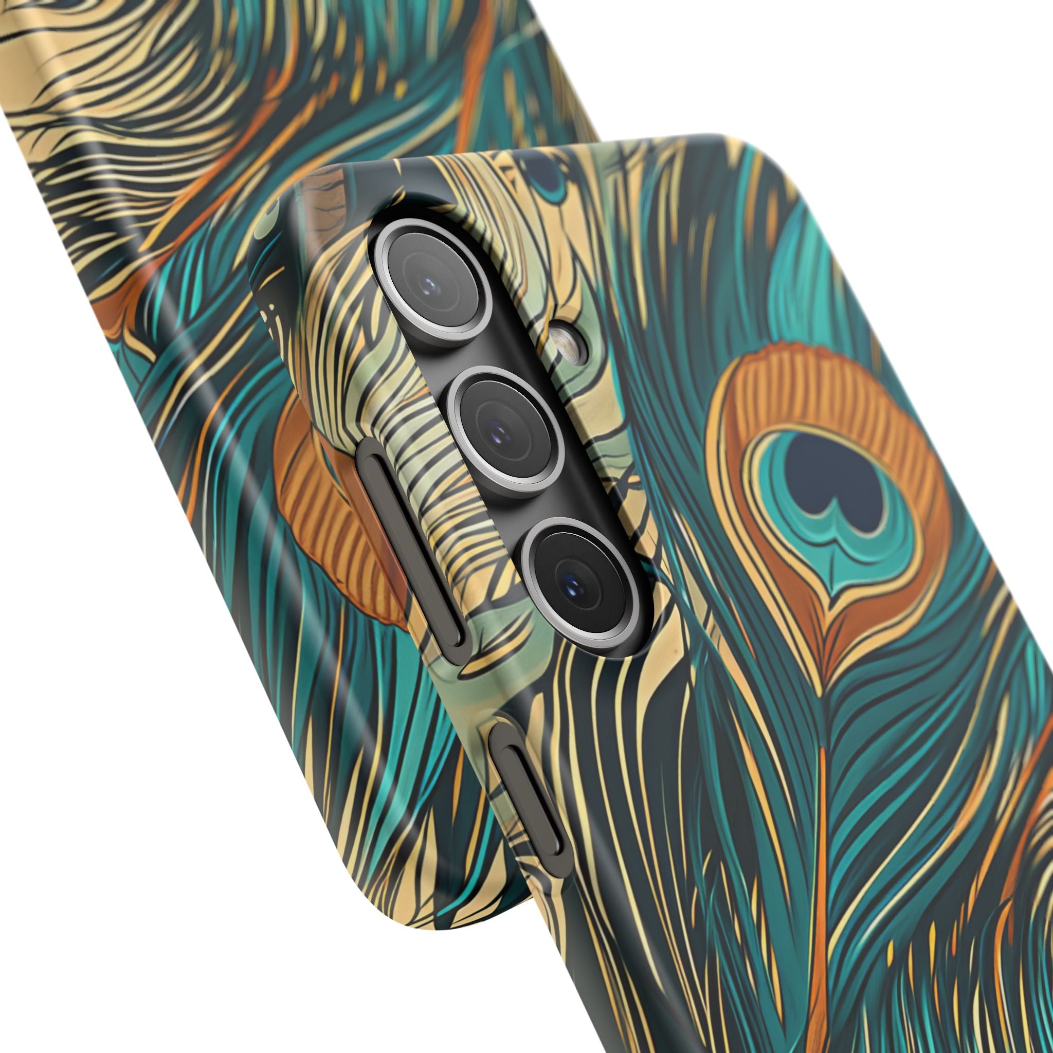 Art Nouveau Peacock Elegance Samsung S24 - Slim Phone Case