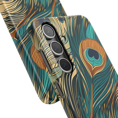 Art Nouveau Peacock Elegance Samsung S24 - Slim Phone Case