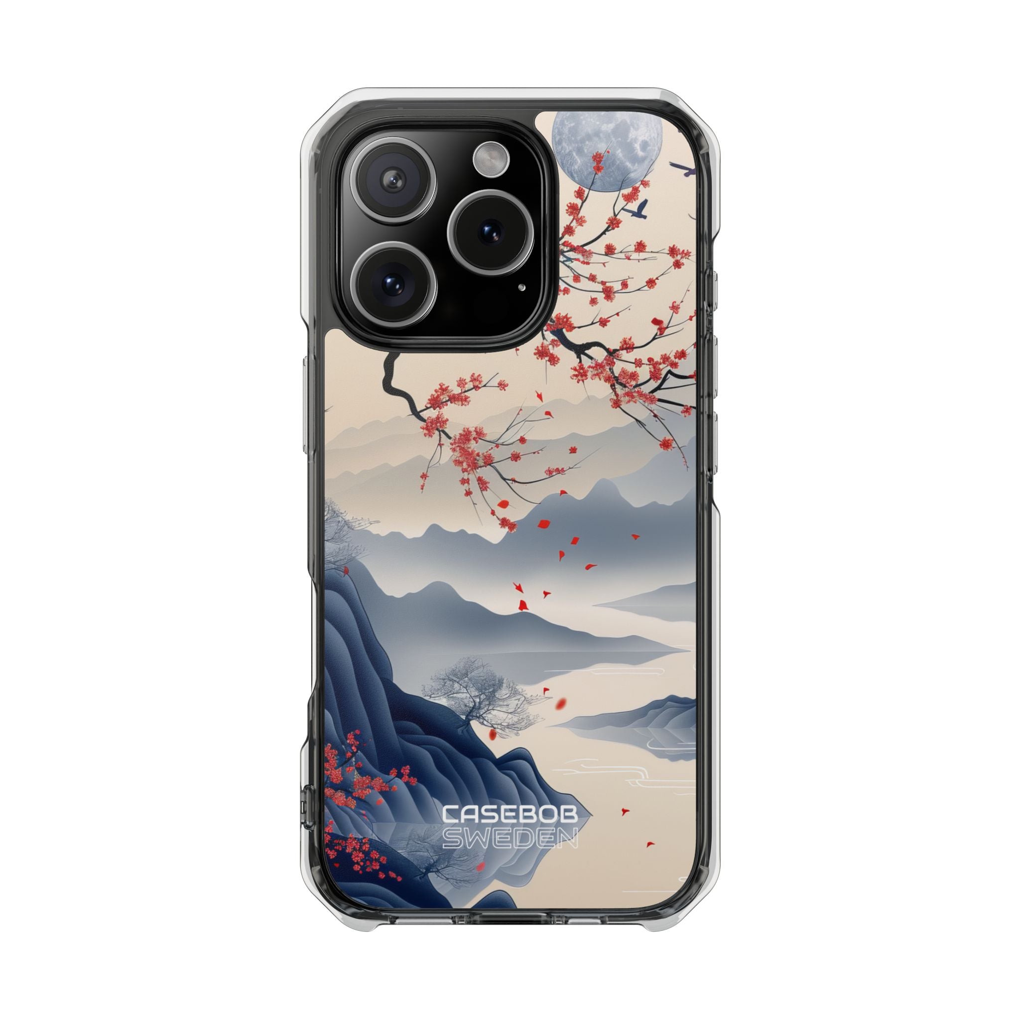 Moonlit Blossom Flight iPhone 16 - Impact Clear+