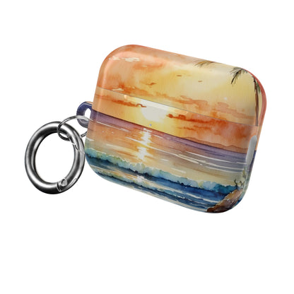 Golden Palm Sunset - AirPods Case