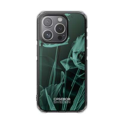 Teal Bloom Radiance iPhone 15 - Impact Clear+