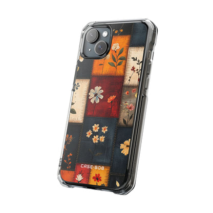 Patchwork Blooms iPhone 15 Plus Case - Impact
