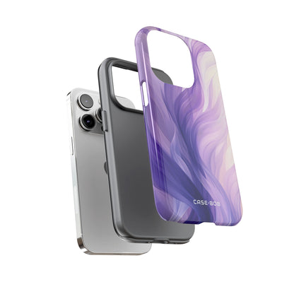 Purple Ribbon Waves iPhone 14 Pro Case - Tough