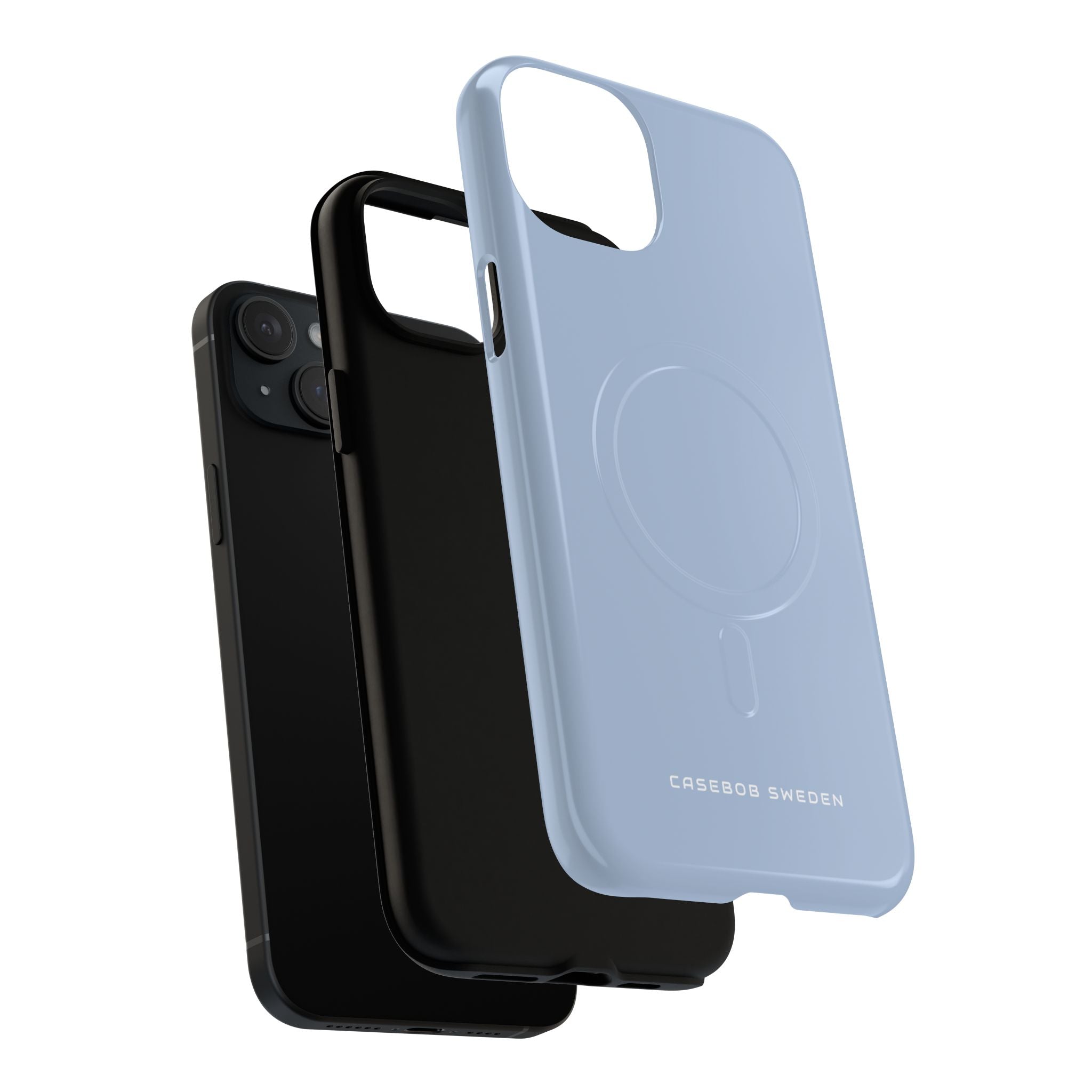 Light Steel Blue iPhone 15 | Tough+ Phone Case