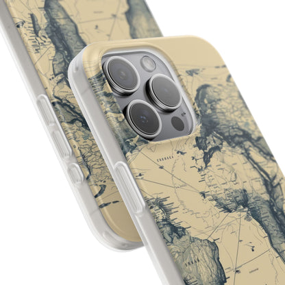 Vintage World Map | Flexible Phone Case for iPhone