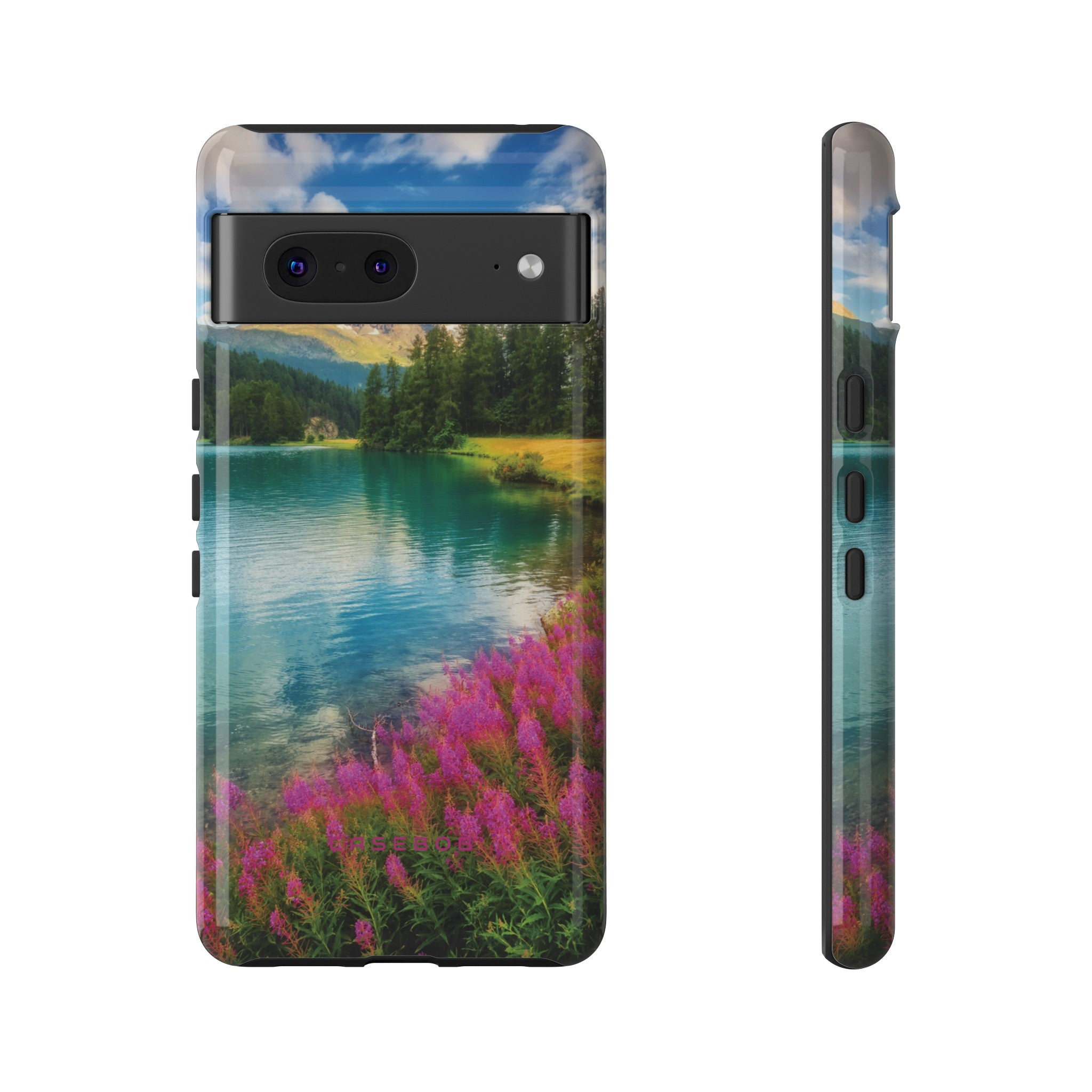 Azure Alpine Lake Phone Case - Protective Phone Case