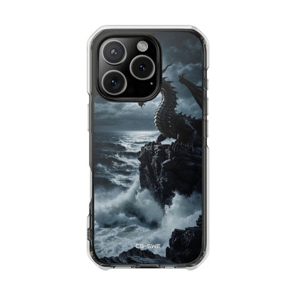Dragon Roars Against Sea iPhone Case - Impact