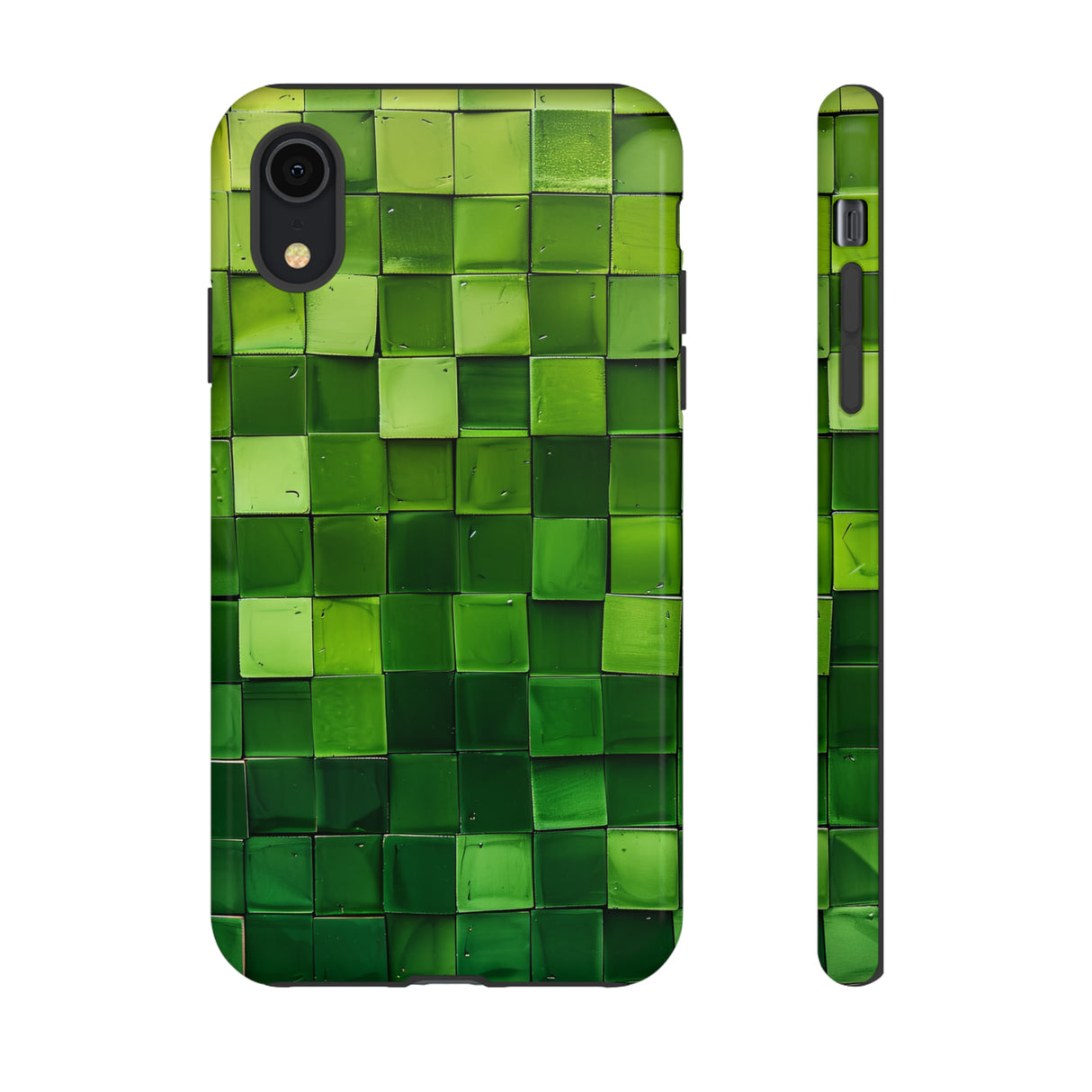 Emerald Square: Green Gradient - Protective Phone Case