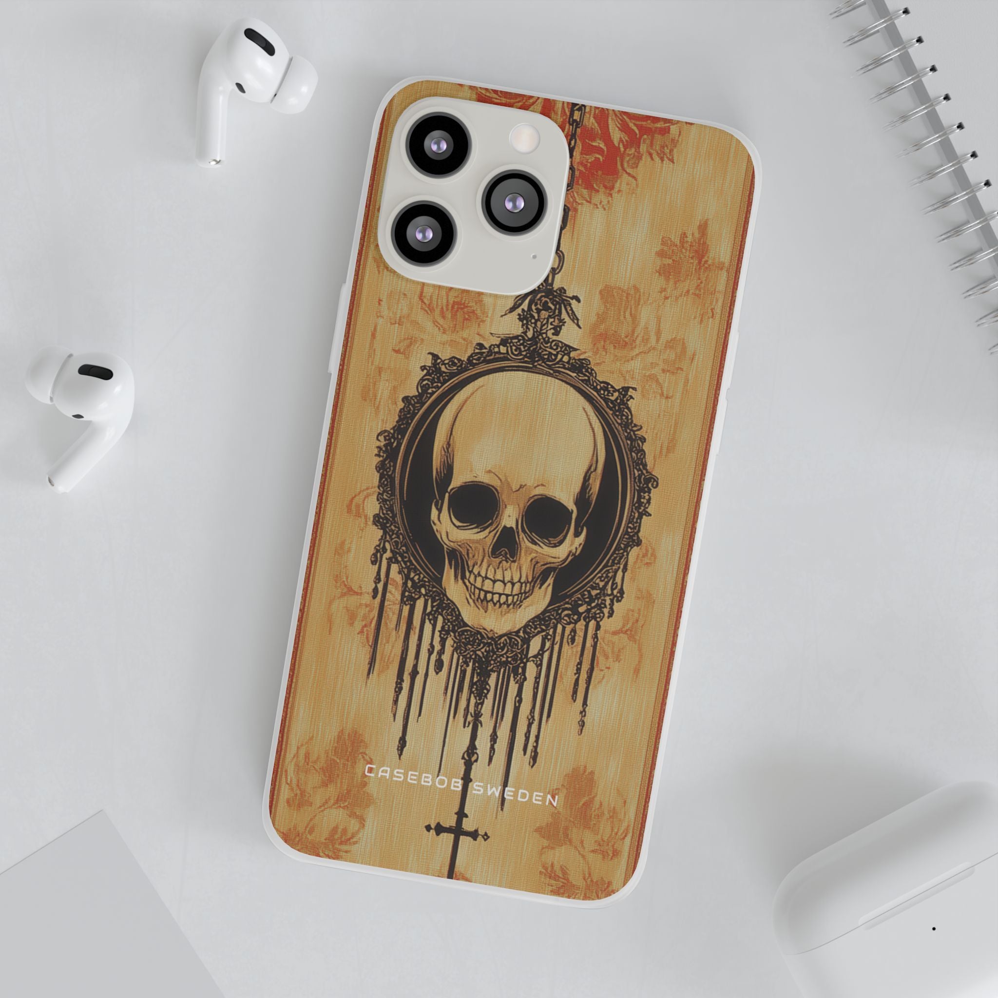 Gothic Skull Elegance iPhone 13 - Flexi Phone Case