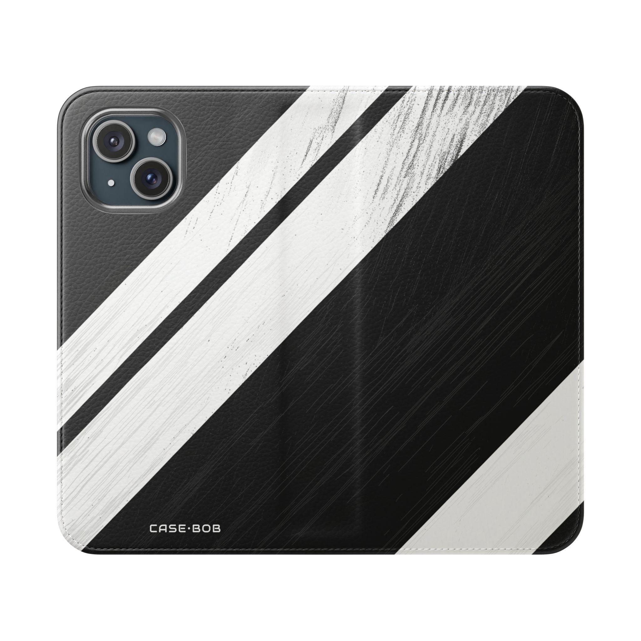 Striped Texture - iPhone 15 Case - Wallet