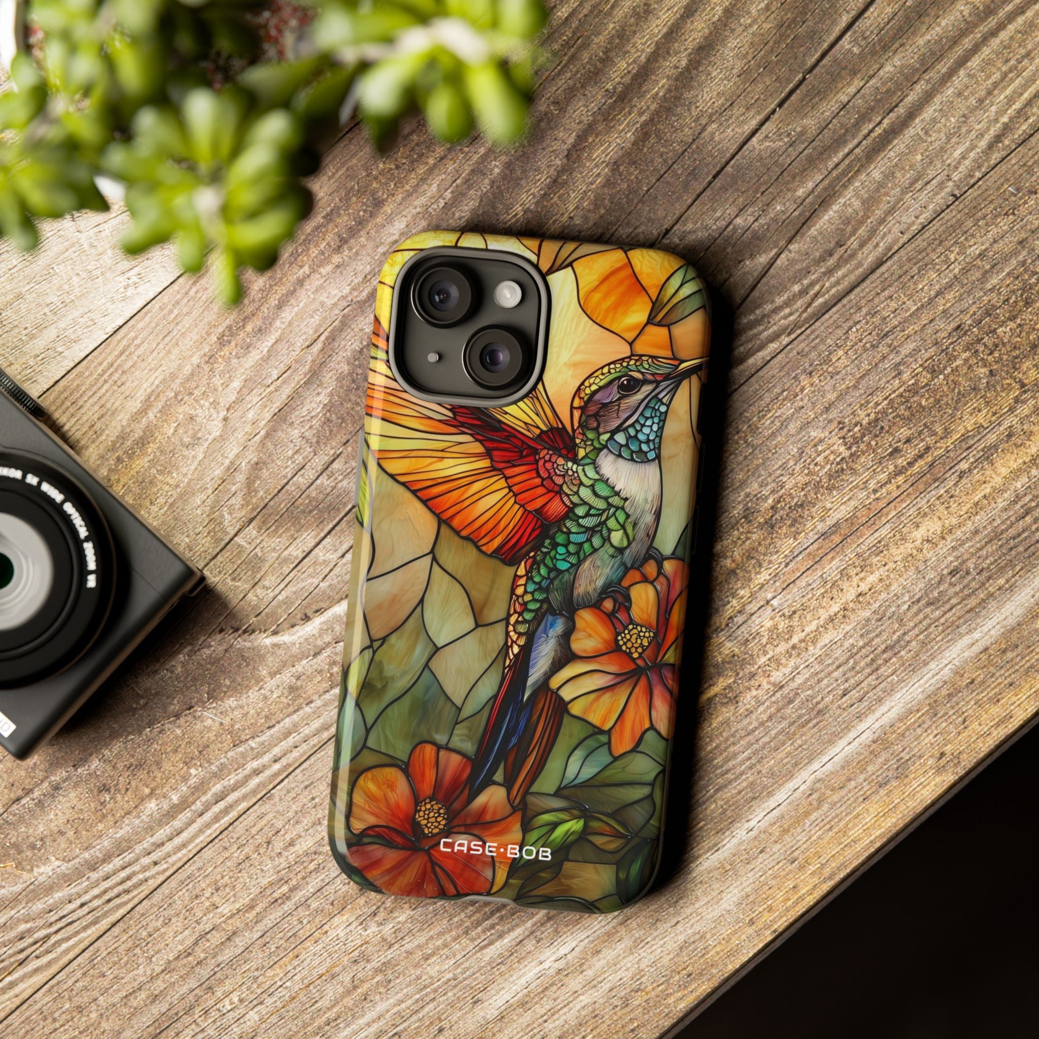 Hummingbird Radiance iPhone 15 Case - Tough