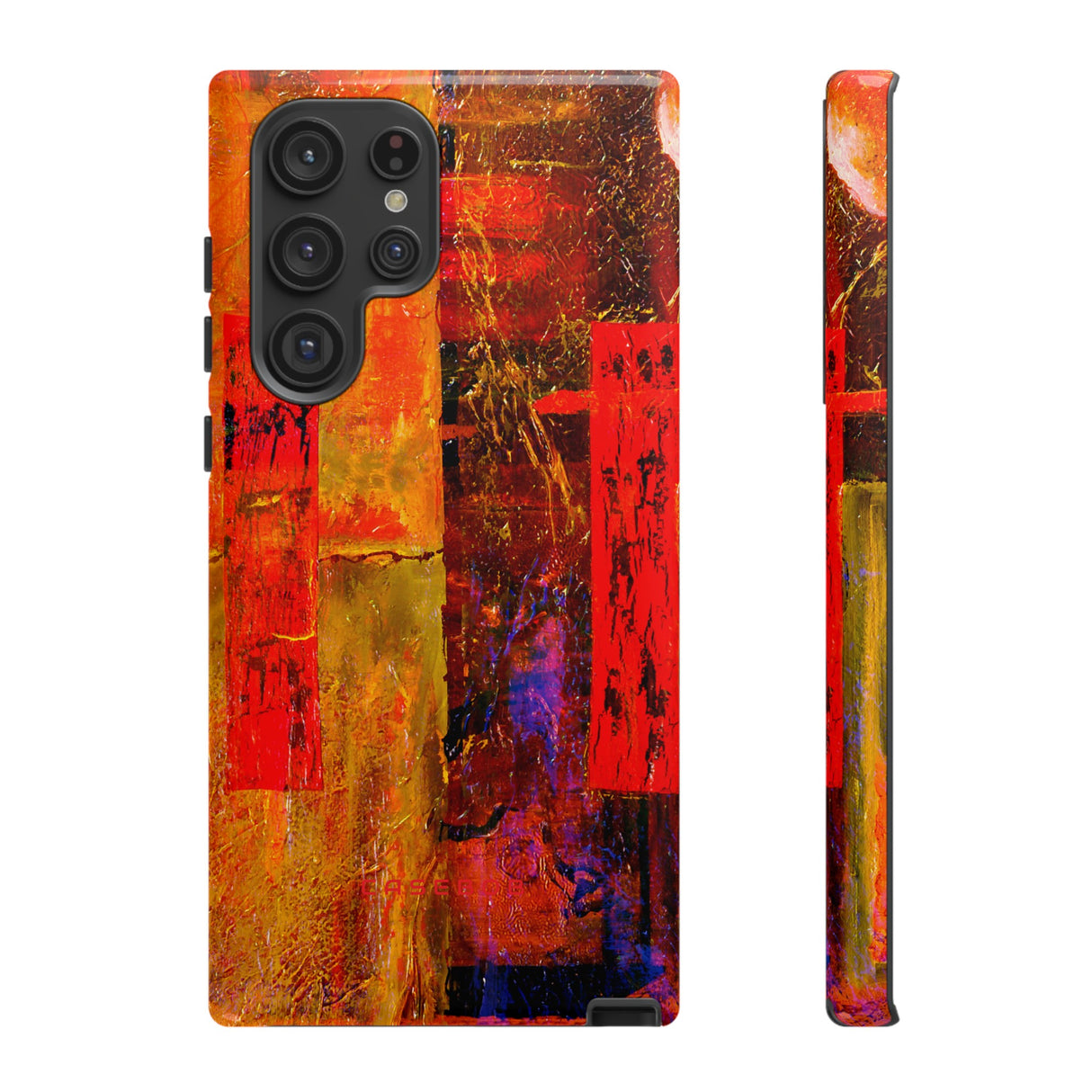 Red Oil Painting - Protective Phone Case