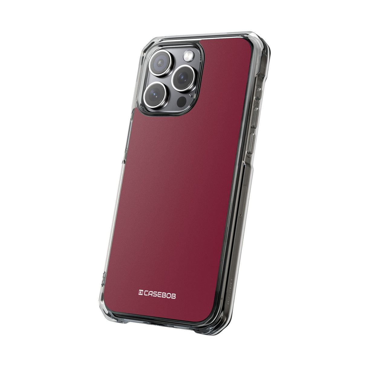 Claret Red | Phone Case for iPhone (Clear Impact Case - Magnetic)