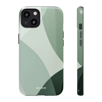 Flowing Green Harmony - iPhone Case