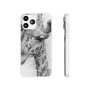 Monochrome Giraffe | Flexible Phone Case for iPhone