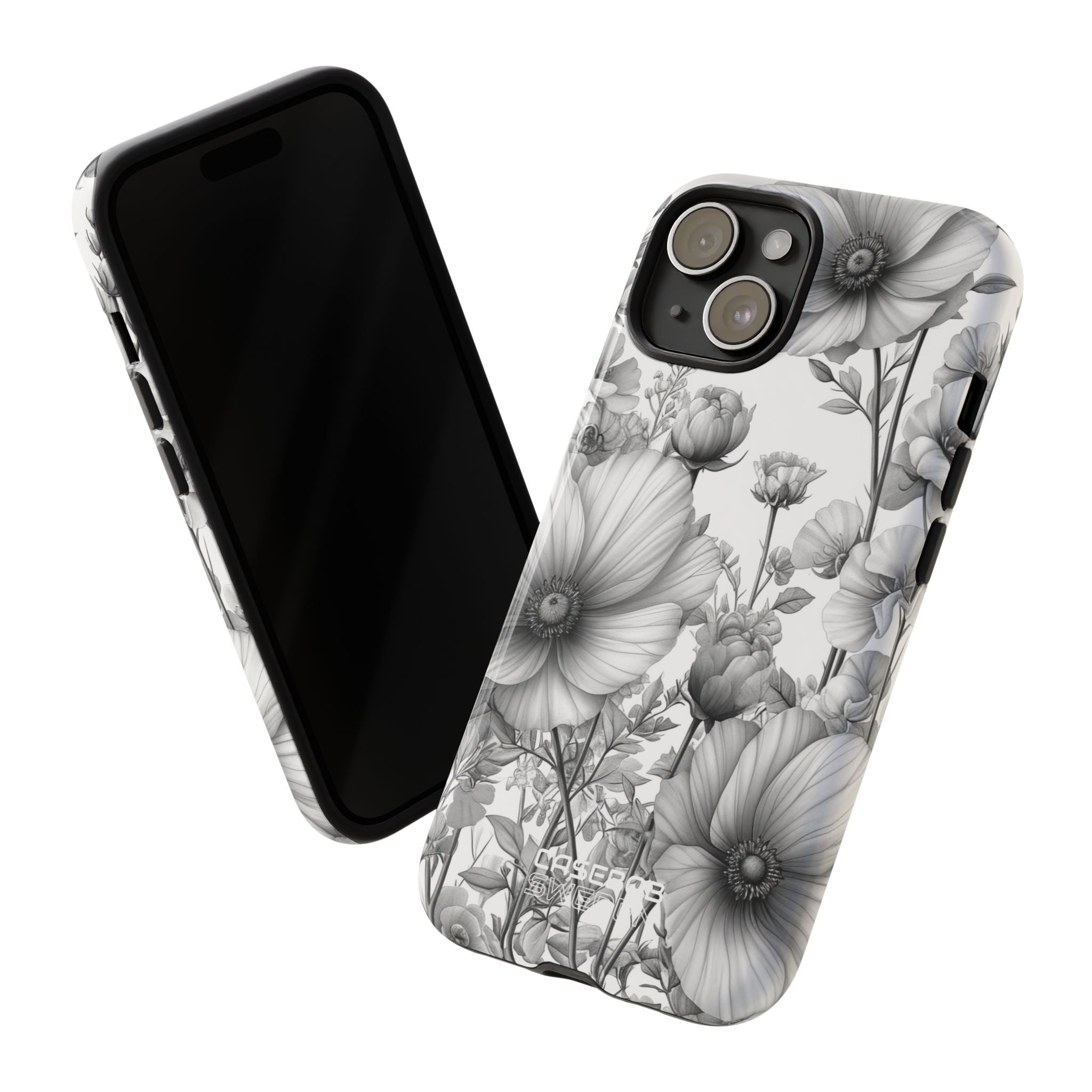 Vintage Floral Etching iPhone 15 - Robust
