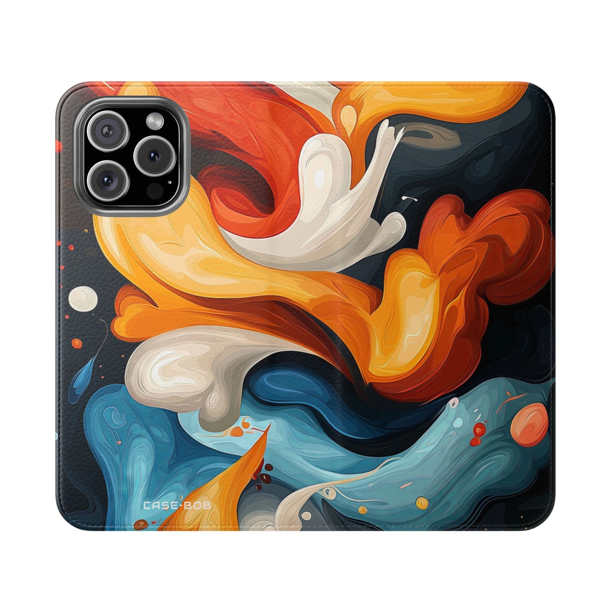 Fiery Swirl - iPhone 16 Max Case - Wallet