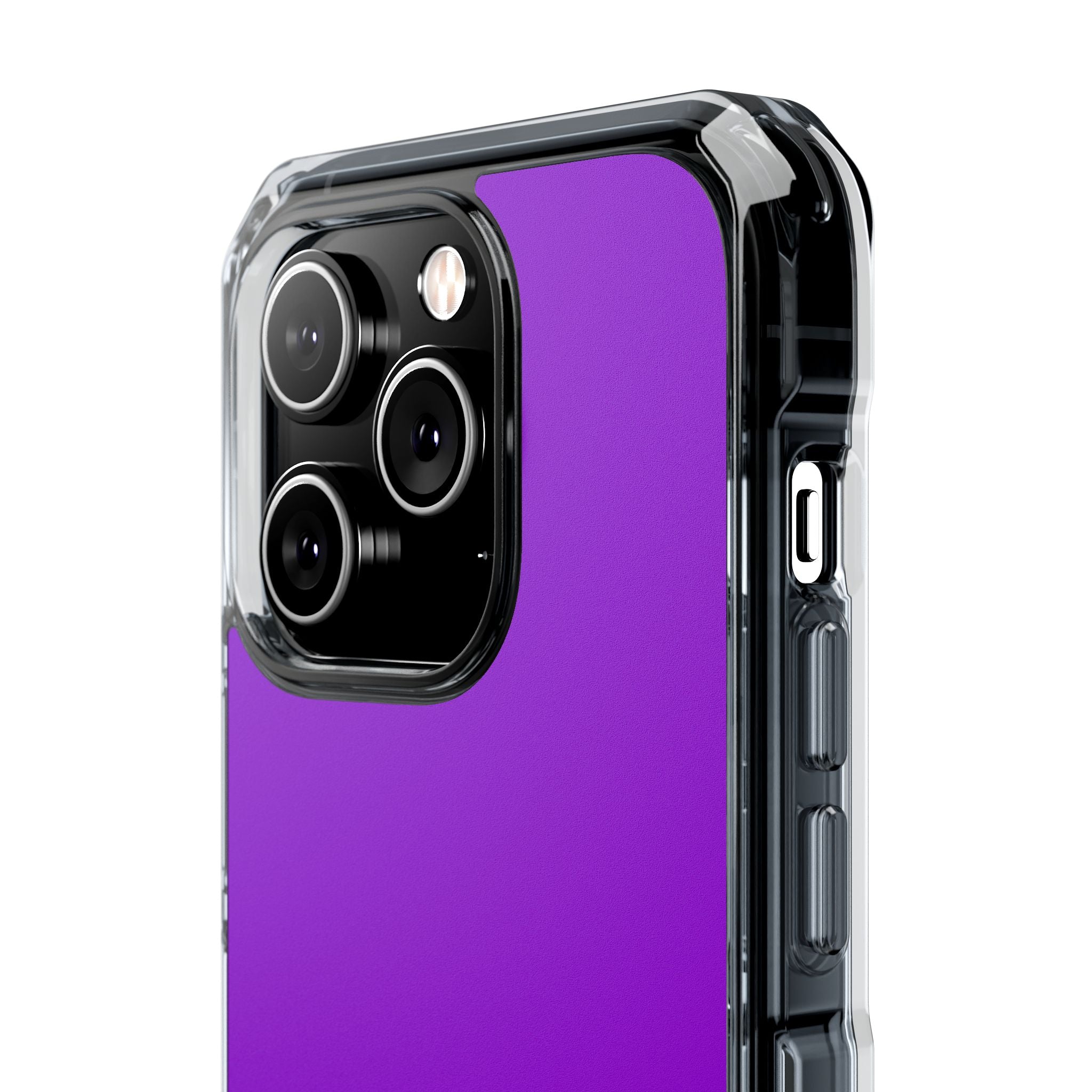 Electric Purple - Clear Impact Case for iPhone