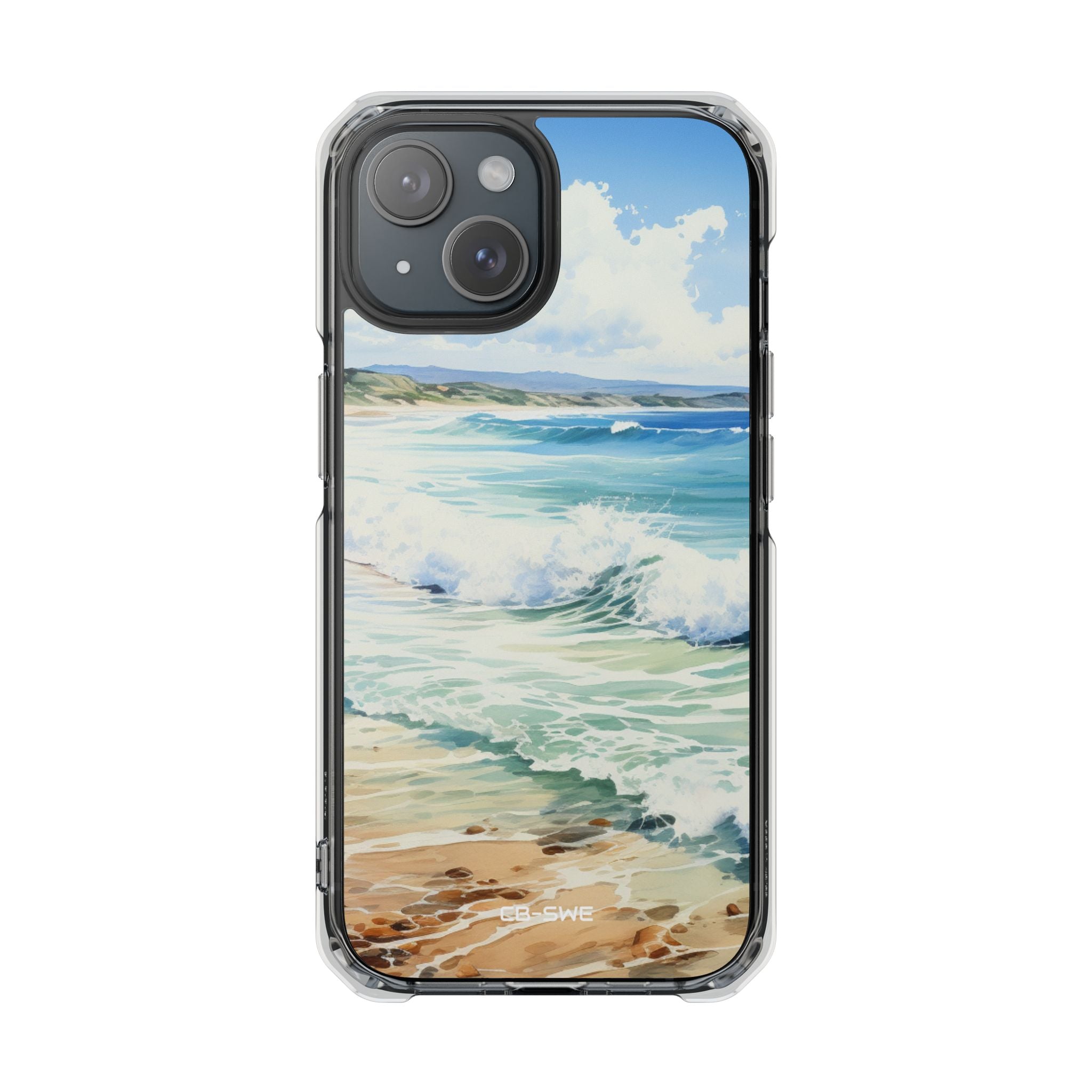 Serene Coastal Watercolors iPhone Case - Impact
