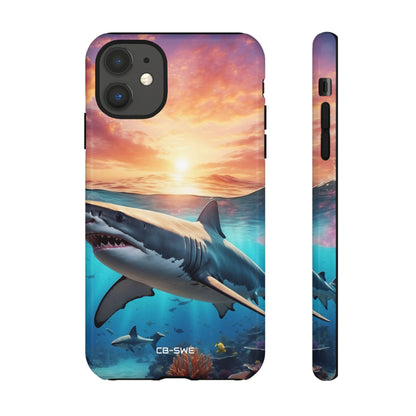Shark Swims Through - iPhone Case