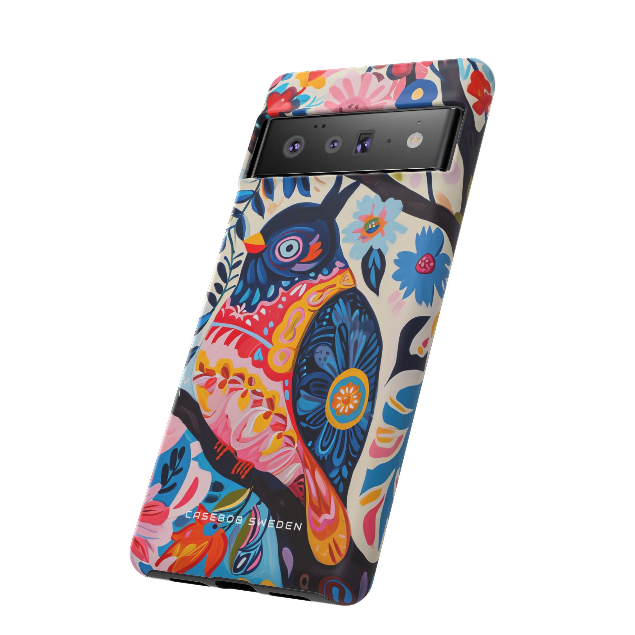 Whimsical Vintage Owl with Floral Charm Google Pixel 6 - Tough Phone Case