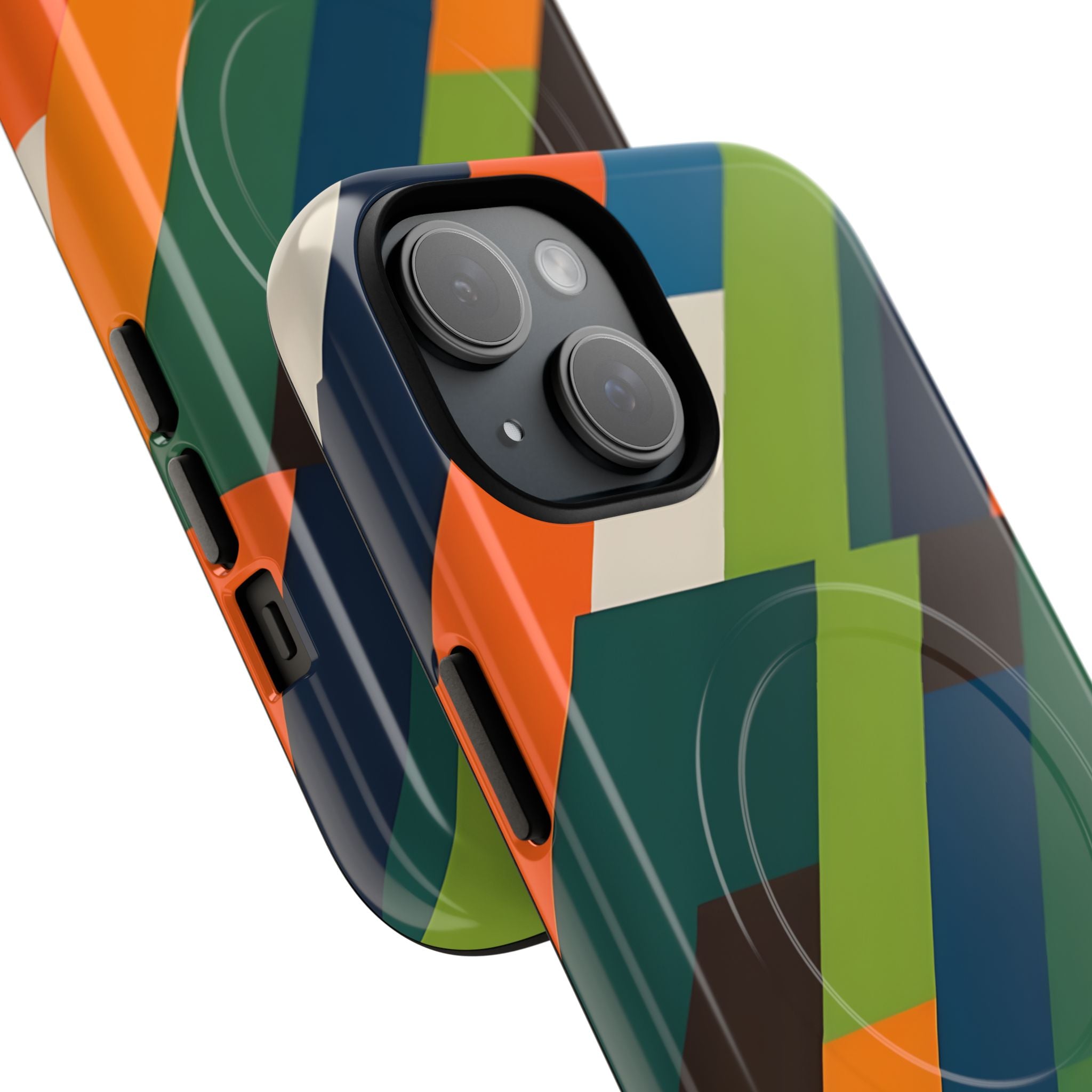 Diagonal Blaze iPhone 15 Case - Tough+