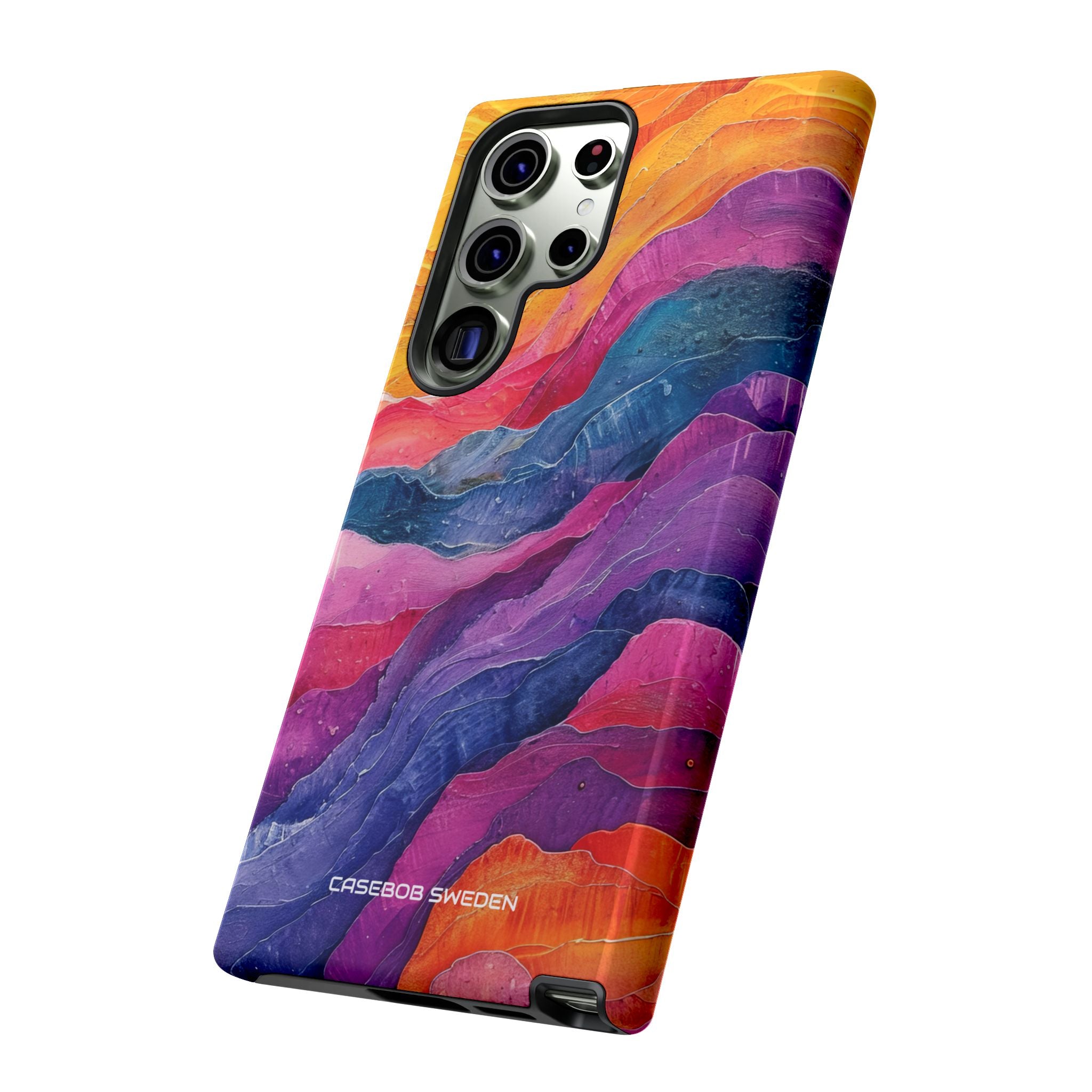 Vibrant Abstract Waves - Tough Samsung S23 Phone Case