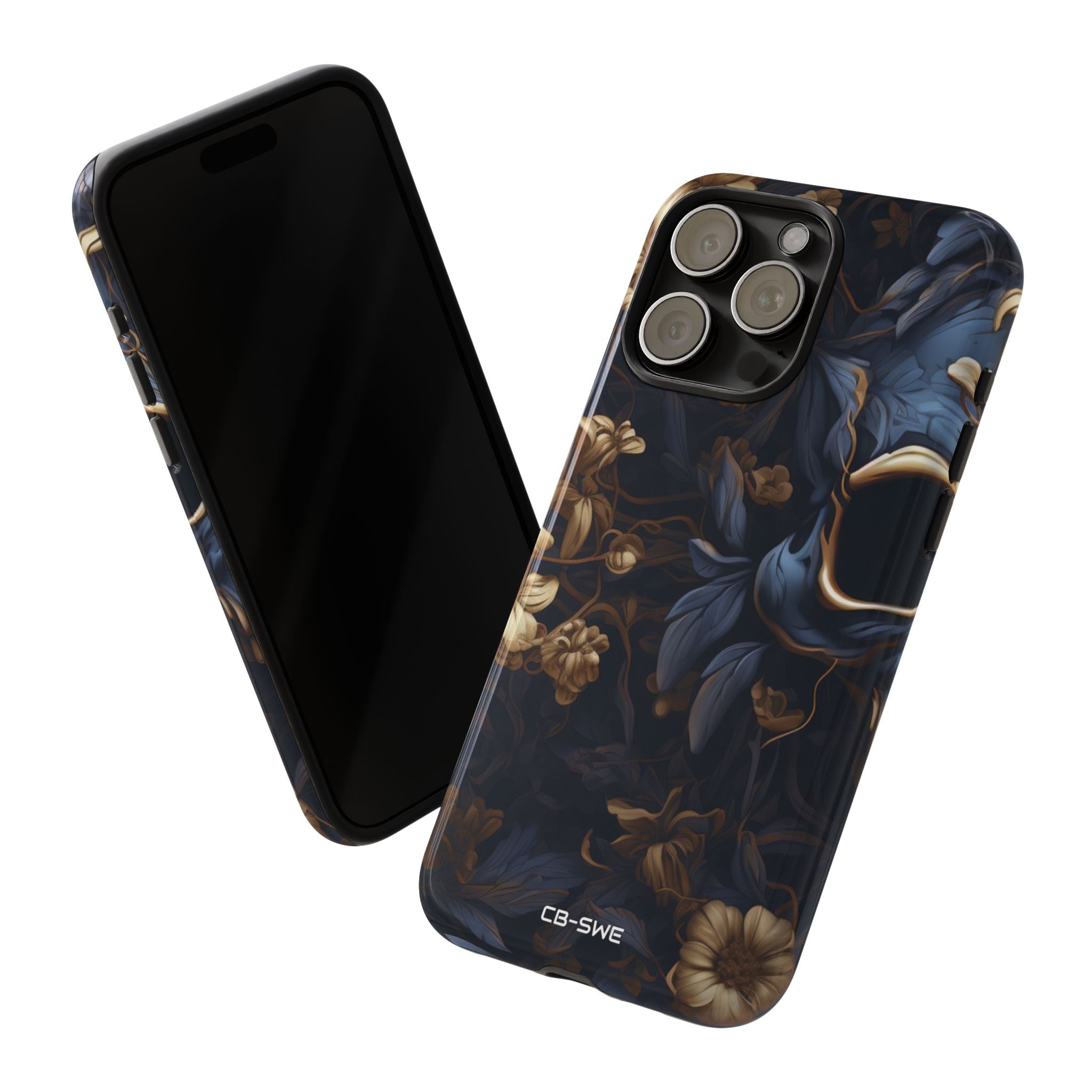 Gothic Floral Skull - iPhone Case