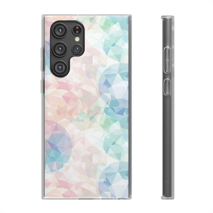 Pastel Geometry Background - Flexi Samsung S22 Phone Case