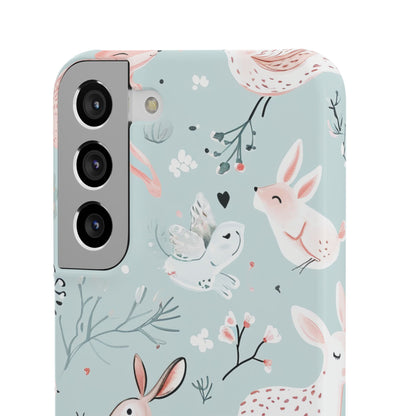 Whimsical Bunny Blossom - Slim Samsung S22 Phone Case