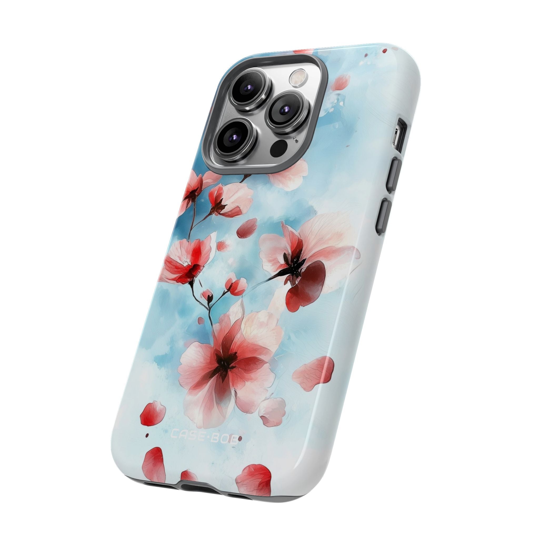 Pink Blossom Drift iPhone 14 Pro Case - Tough