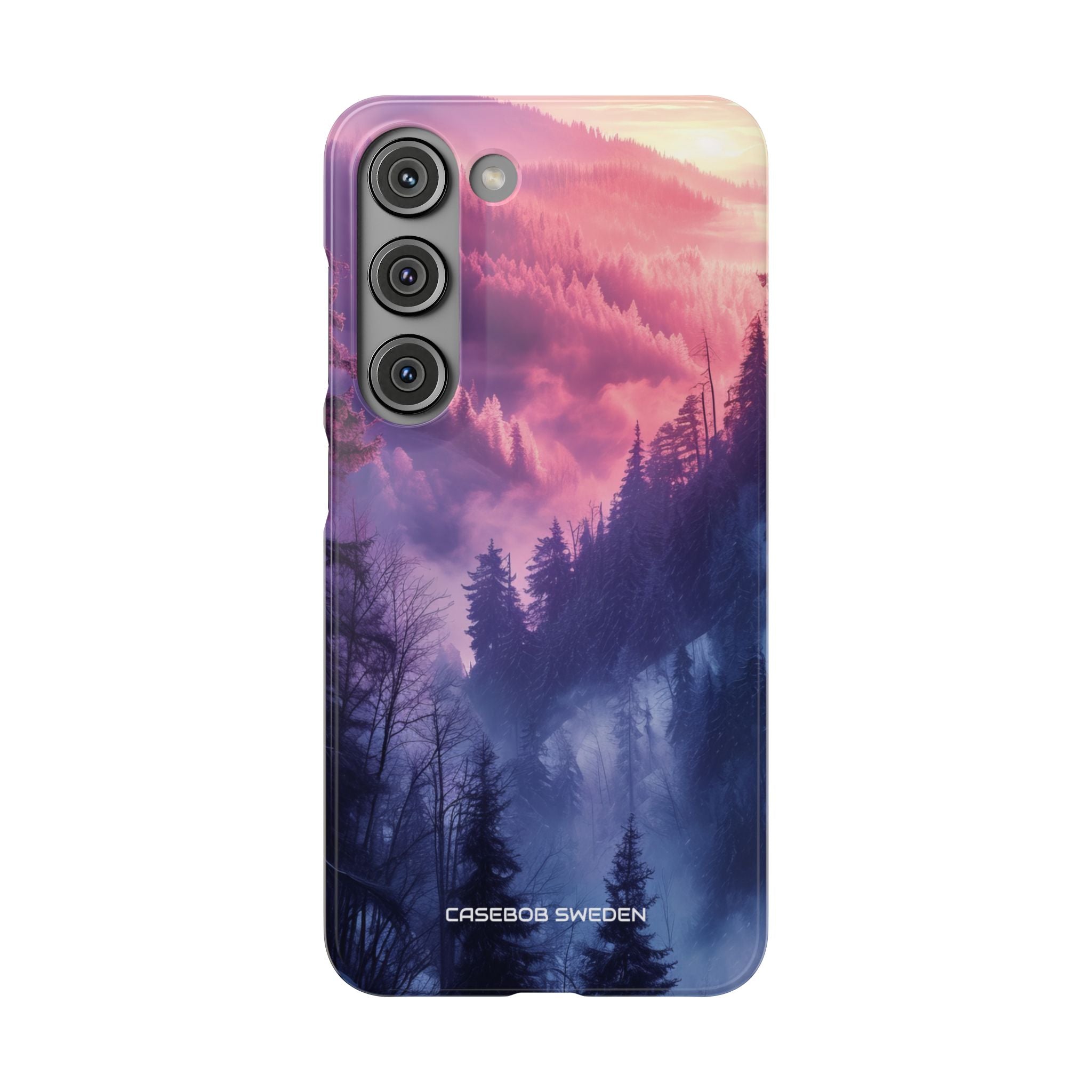 Misty Forest Serenity - Slim Samsung S23 Phone Case