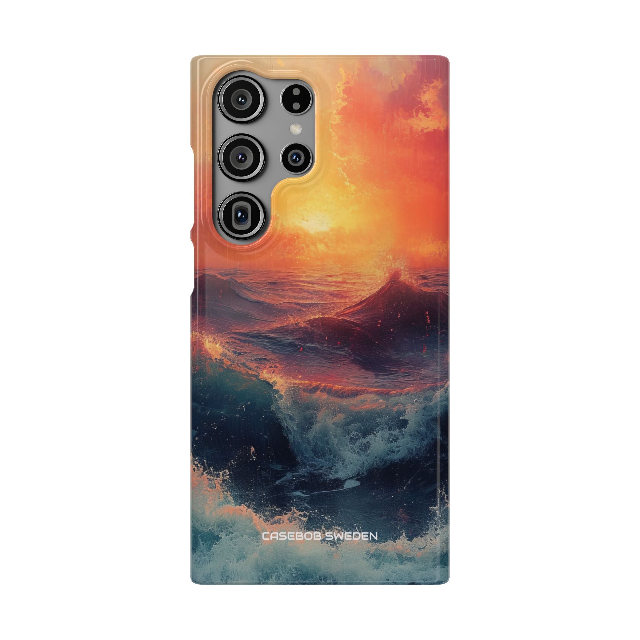 Ocean Sunset Waves - Slim Samsung S23 Phone Case