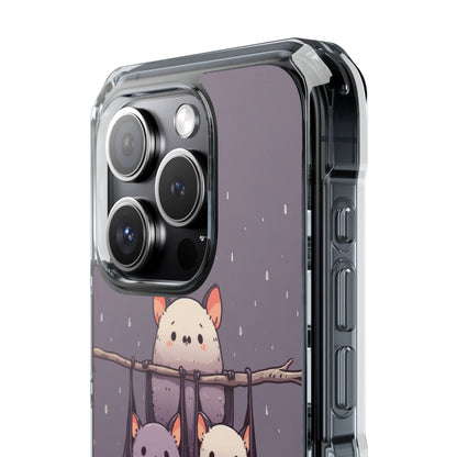 Bats Hang Playfully iPhone Case - Impact