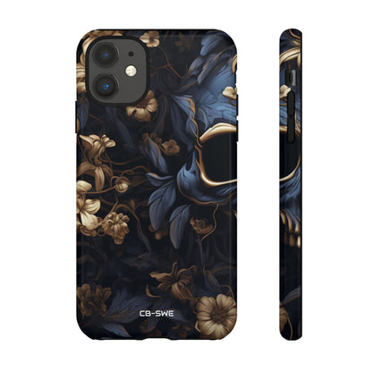 Gothic Floral Skull - iPhone Case