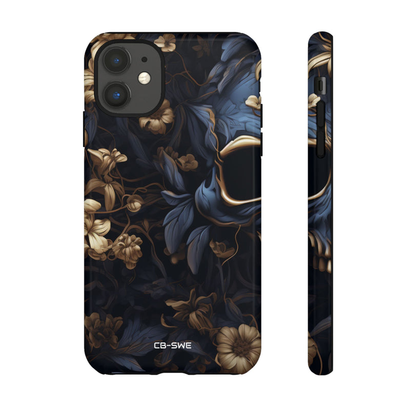 Gothic Floral Skull - iPhone Case