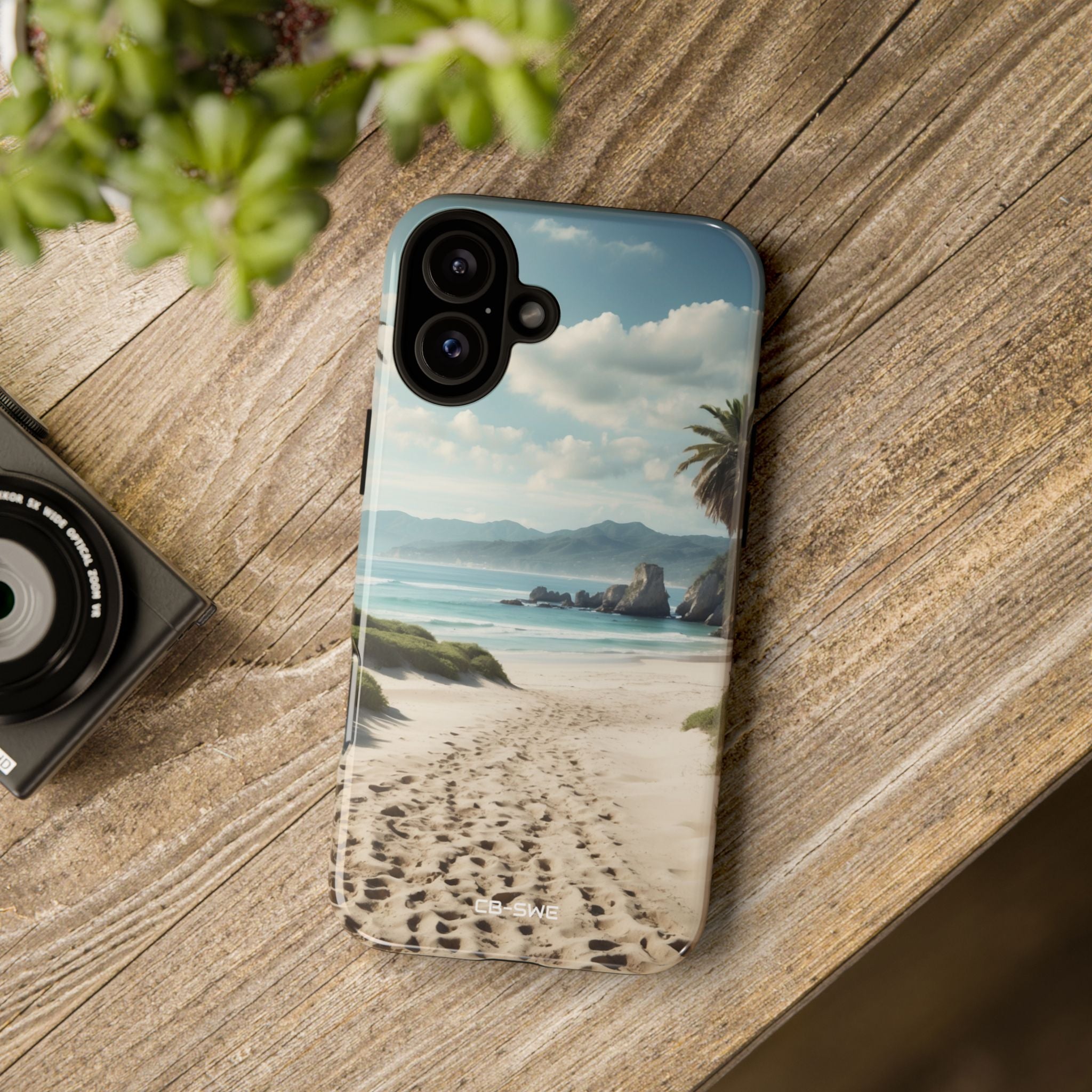 Footprints Trace Sand - iPhone Case