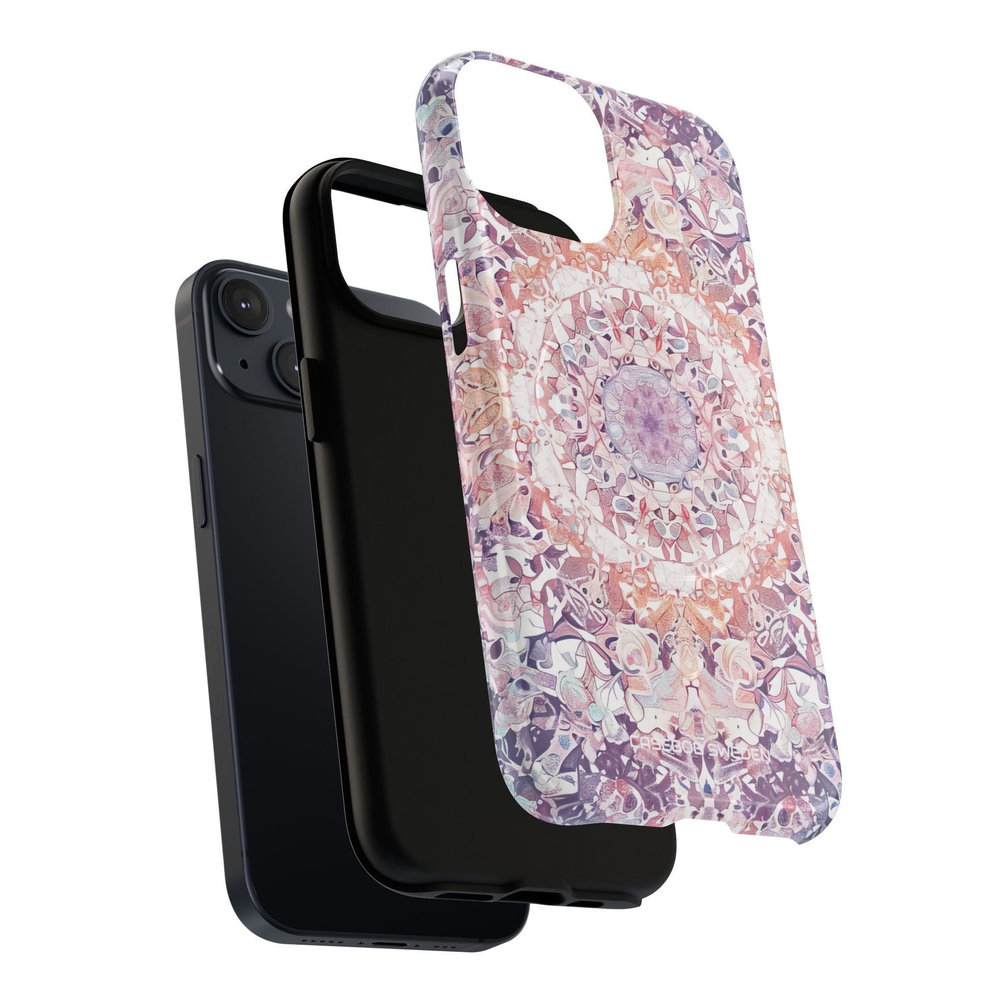 Purple Pink Mandala - Tough + MagSafe® iPhone 14 Phone Case